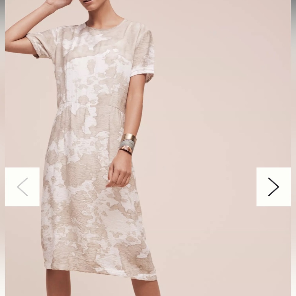 Lacausa Anthropologie Gabardia Tie Back Dress